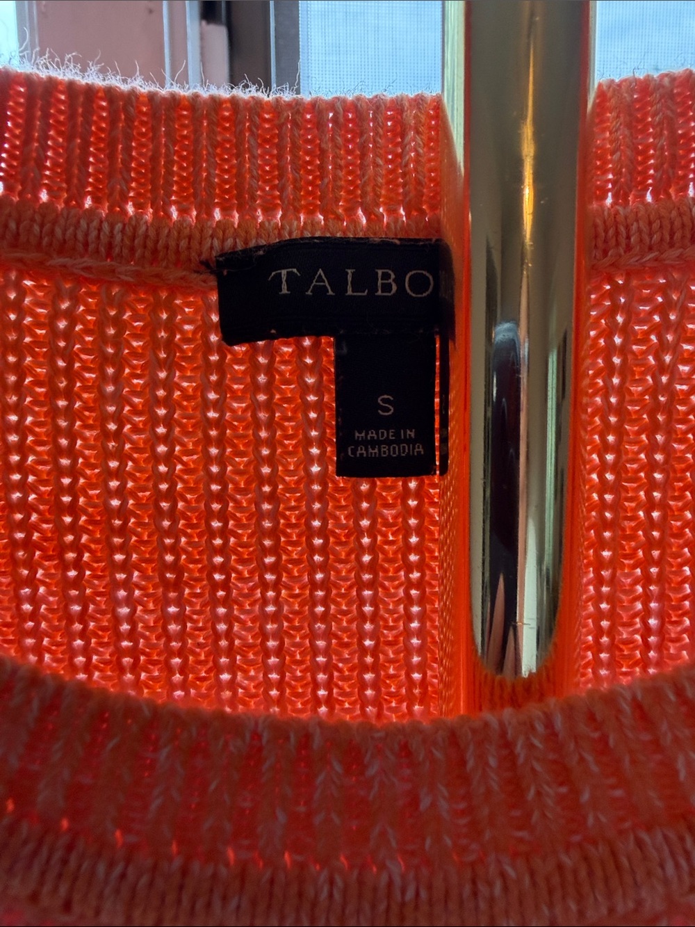 Talbots Ombre Crewneck Sweater in Coral, Pink and Berry - Picture 3 of 6